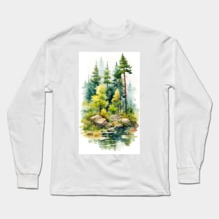 quiet forest Long Sleeve T-Shirt